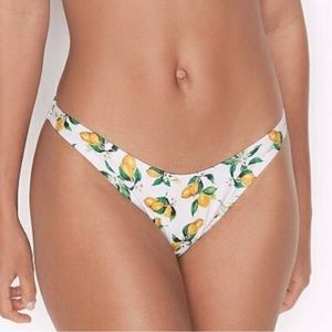 VICTORIA'S SECRET Brazilian Swim Bottom Lemon Large